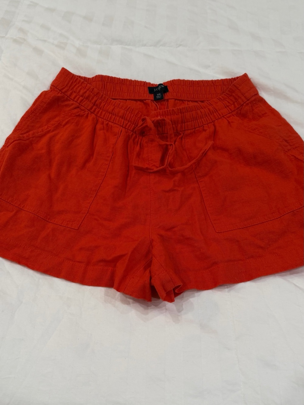 J crew Bright Red Drawstring Athletic Shorts
